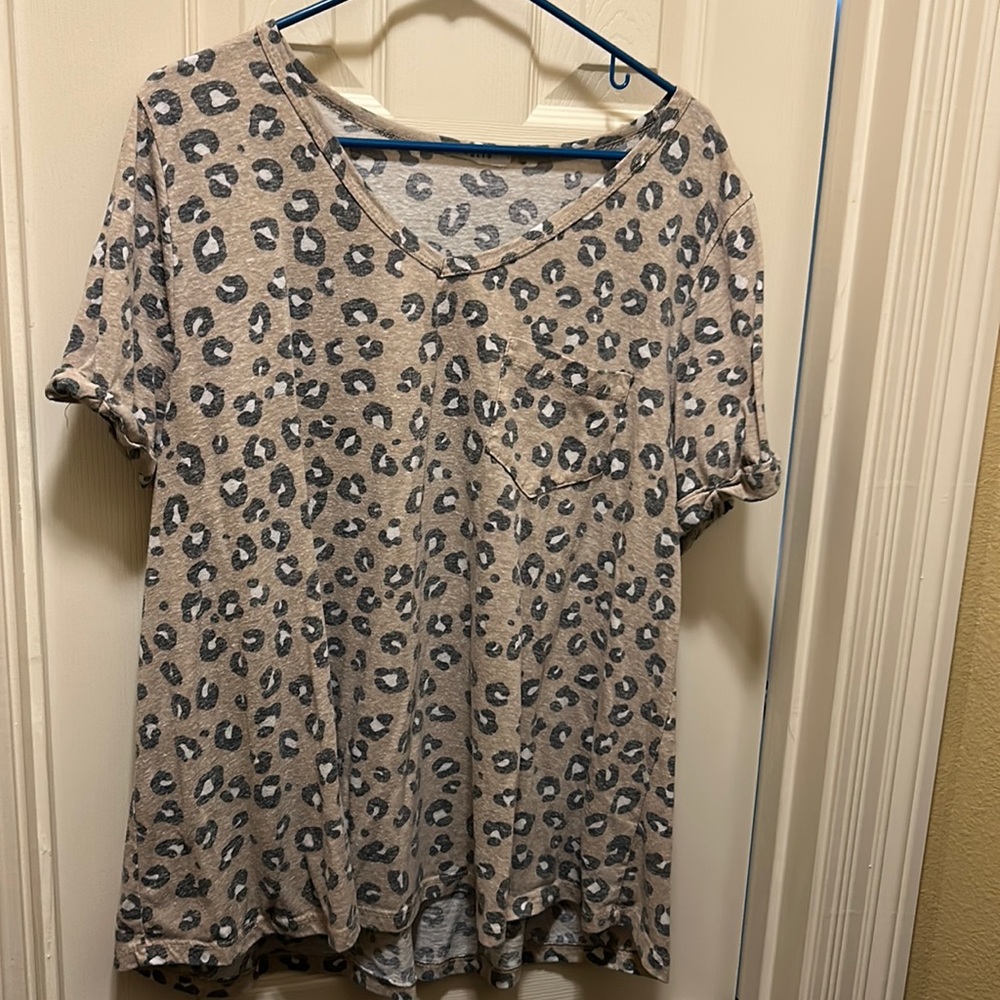 Leopard print top, boutique style